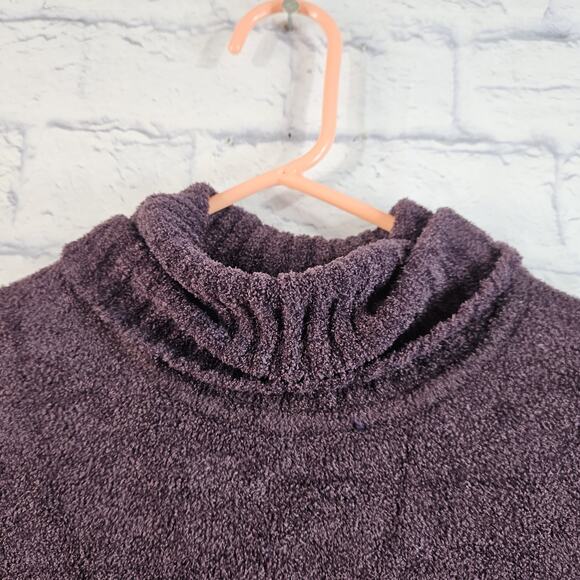 Athleta Purple Transit turtleneck pullover Nylon Sweater Sz Small - Picture 2 of 6